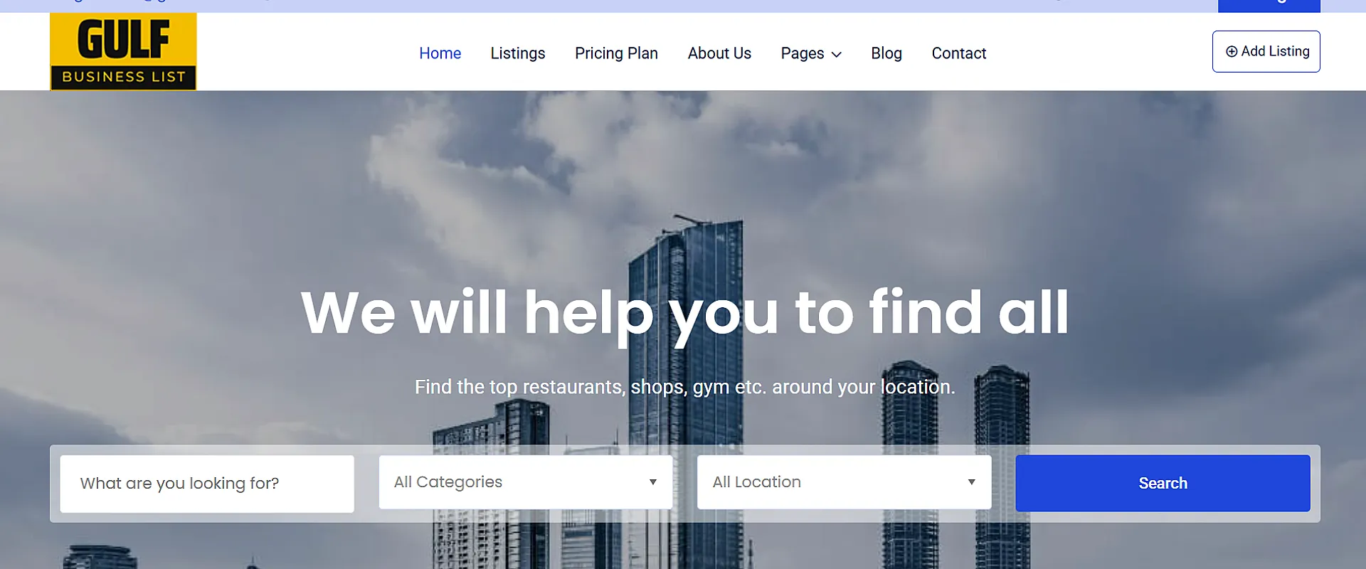 GulfBizList — Business Listing Directory Platform