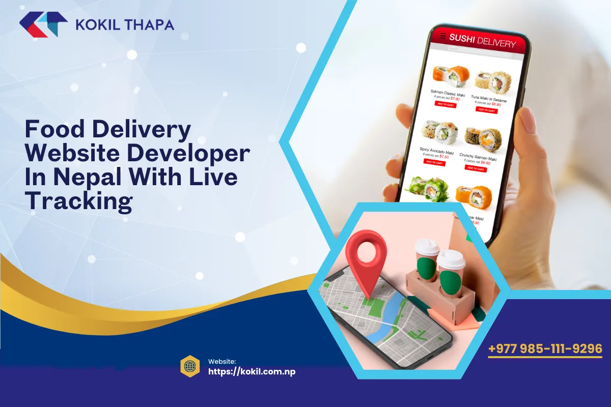 Food Delivery Website Developer in Nepal with Tracking