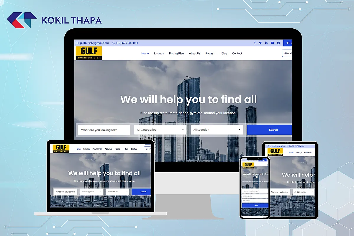 GulfBizList &mdash; Business Listing Directory Platform