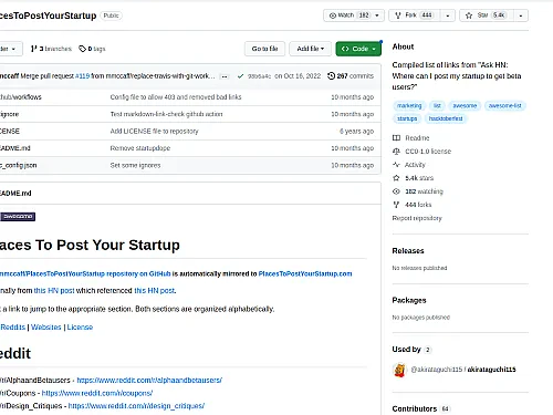 How to Promote Your Startup with the PlacesToPostYourStartup GitHub Repository