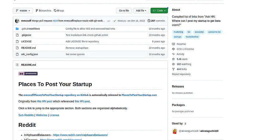 How to Promote Your Startup with the PlacesToPostYourStartup GitHub Repository